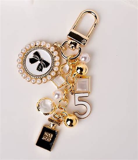 fake chanel key ring|chanel fluffy keychain.